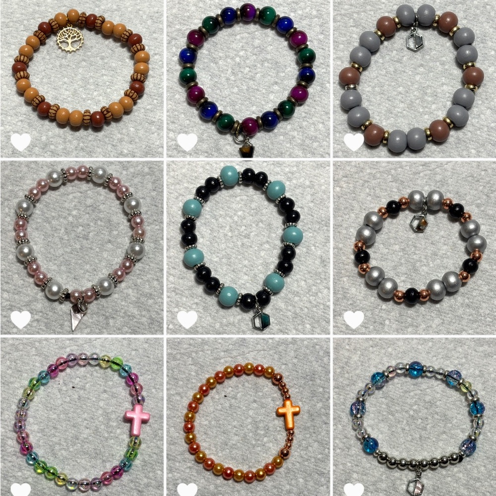 CUSTOM Colorful Beaded Bracelet Set